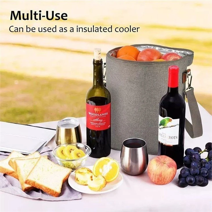 Portable Portable Wine Bottle Cool Bag Factory