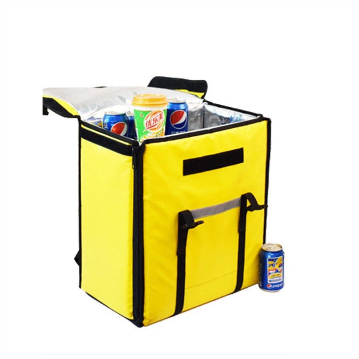 Yellow Insulated Food Delivery Bag Supplier