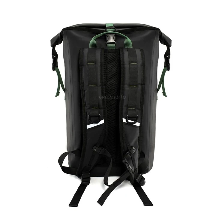 Black Green Delivery Bag Bicycle Backpack